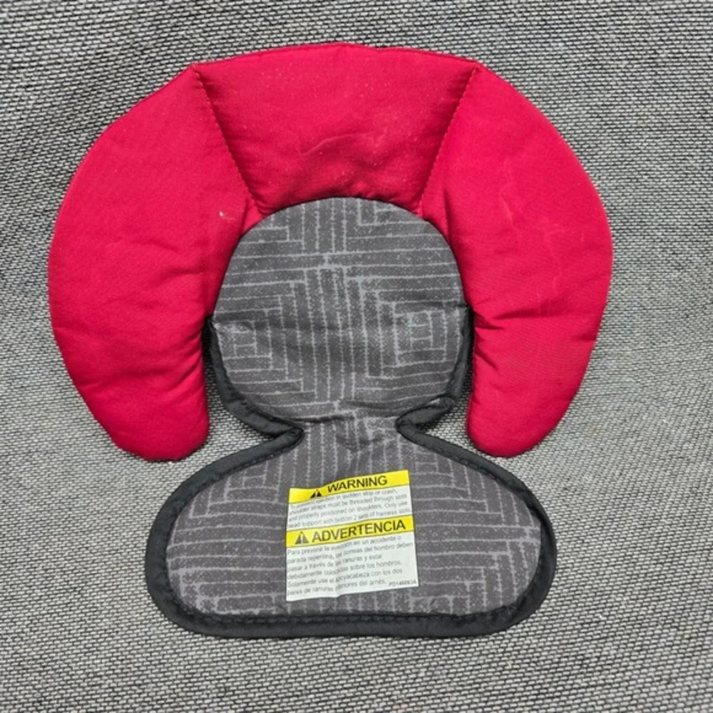 Car Seat Head Support Infant Body Pillow‎ Red Gray Travel Accessory replacement